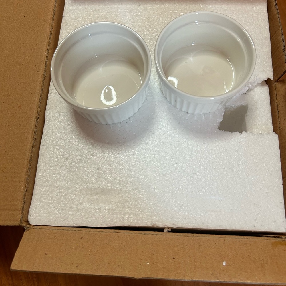 White Bakeware Ramekins for Kitchen - Picture 4 of 7